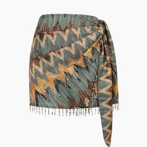 Micas | Printed Knot Mini Skirt | Small
